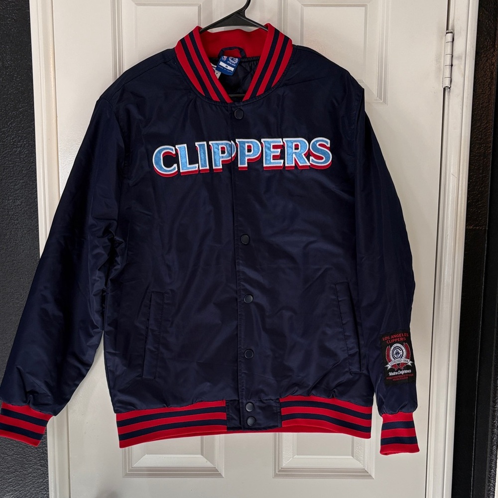 Clippers Navy and Red Bomber Men’s bomber Jacket NBA
